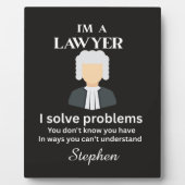 Funny lawyer quote personalized graduation  fotoplaat (Voorkant)
