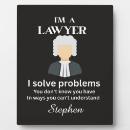 Funny lawyer quote personalized graduation  fotoplaat