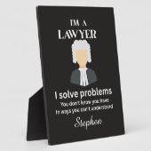 Funny lawyer quote personalized graduation  fotoplaat (Zijkant)