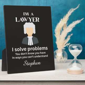 Funny lawyer quote personalized graduation  fotoplaat