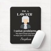 Funny lawyer quote personalized graduation  muismat (Met muis)