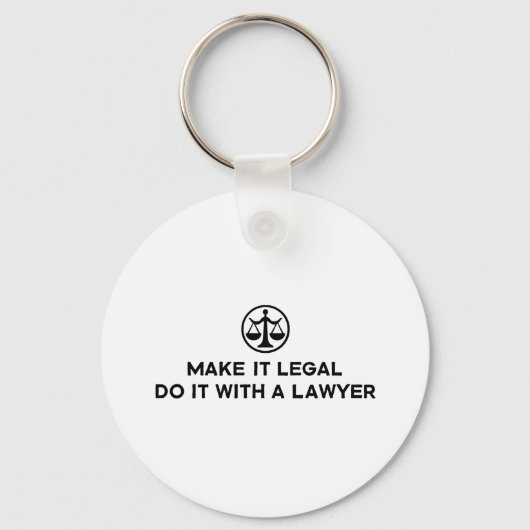 Funny Lawyer Sleutelhanger (Voorkant)