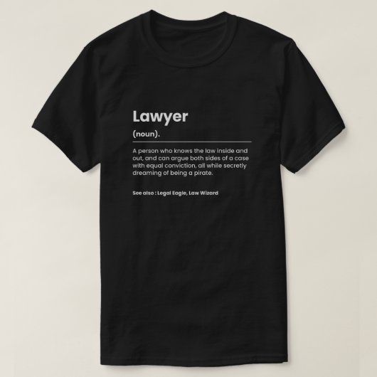 Funny Lawyer T-shirt (Design voorkant)