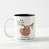 Funny Laxy Power Saving Sloth Tweekleurige Koffiemok (Links)