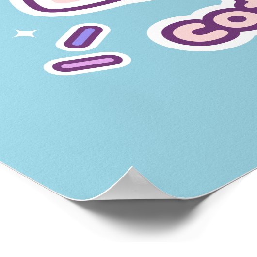 Funny Lazy Cat Pun Poster (Hoek)