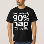 Funny Lazy Dog Humor Sarcastic Design T-shirt (Voorkant)