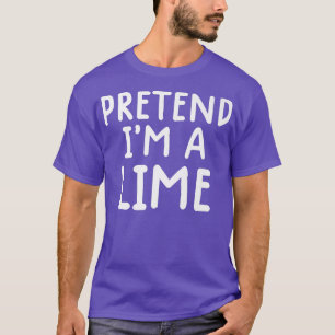Funny Lazy Halloween Costume Pretend Im A Limoen C T-shirt