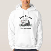 Funny Lazy Panda Design Hoodie (Voorkant)