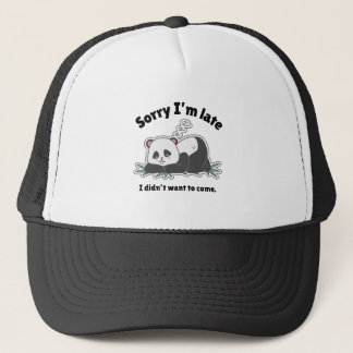 Funny Lazy Panda Design Trucker Pet