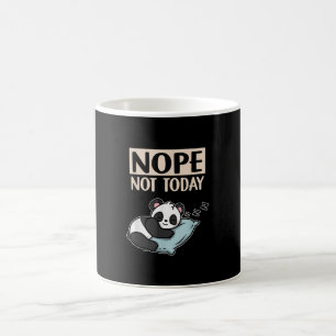 Funny Lazy Panda Gift Nope niet vandaag Panda Koffiemok