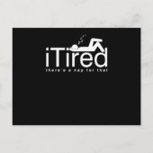 Funny Lazy People Couch Potato Sleepyhead Tired T Briefkaart (Voorkant)