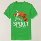 Funny Lazy Red Panda My Spirit Animal T-shirt (Design voorkant)