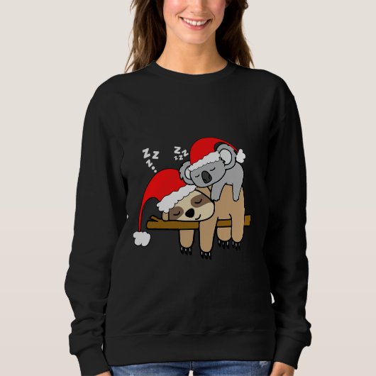 Funny Lazy Sloth Bakoala Mama Beer Trui (Voorkant)