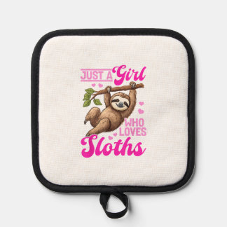 Funny Lazy Sloth Just a Girl Who Loves Sloths T-Sh Pannenlap