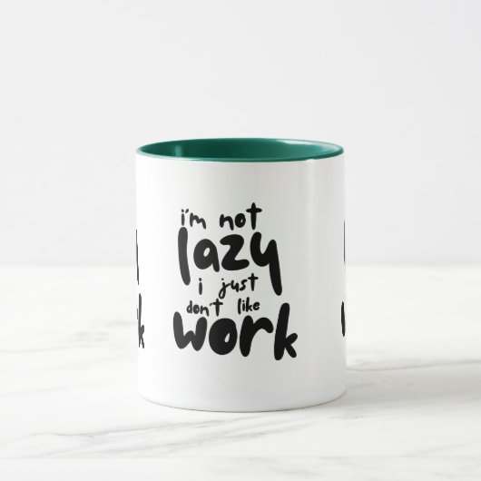 Funny Lazy Work Sarcastic Office Quote Coffee Mug Mok (Midden)