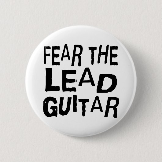 Funny Lead Guitar Ronde Button 5,7 Cm (Voorkant)