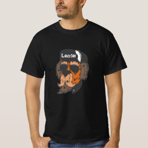 Funny leader teen design black t-shirt