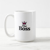 Funny Leadership Coffee Mug with Crown for Him Koffiemok (Links)