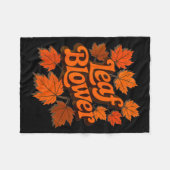 Funny Leaf Blower Fall Autumn Costume Matching Out Fleece Deken (Voorkant (Horizontaal))