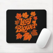 Funny Leaf Blower Fall Autumn Costume Matching Out Muismat (Met muis)