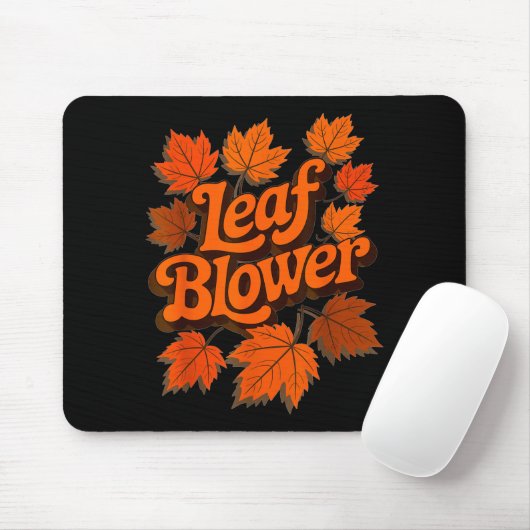 Funny Leaf Blower Fall Autumn Costume Matching Out Muismat (Met muis)