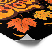 Funny Leaf Blower Fall Costume Couple Halloween Ma Poster (Hoek)