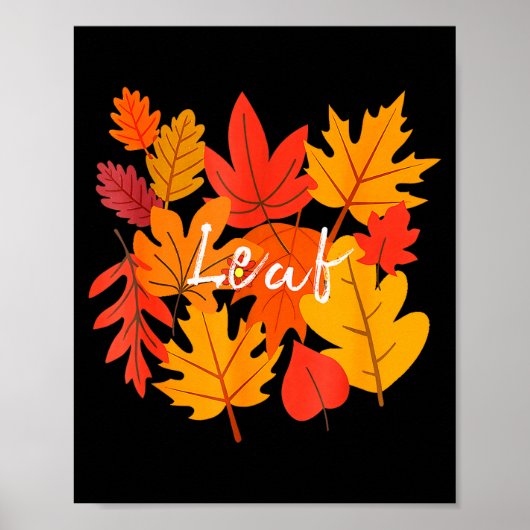 Funny Leaf Blower Fall Couple Halloween Costume Gi Poster (Voorkant)