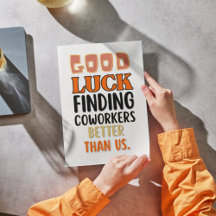 Funny Leaving Kaart voor Mannen Vrouwen, Humoristi