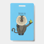 Funny leeuwse makaap cartoon badge (Achterkant)
