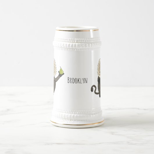 Funny leeuwse makaap cartoon bierpul (Center)