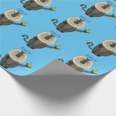 Funny leeuwse makaap cartoon cadeaupapier (Hoek)