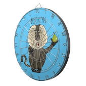 Funny leeuwse makaap cartoon dartbord (Voorkant Rechts)