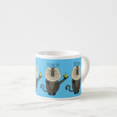Funny leeuwse makaap cartoon espresso kop (Voorkant rechts)