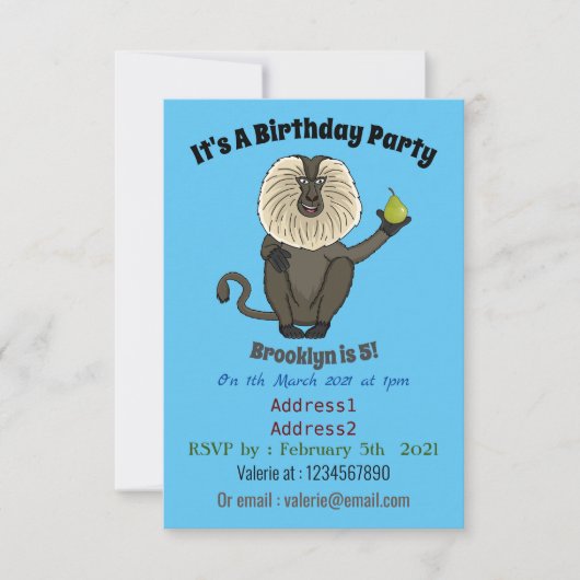 Funny leeuwse makaap cartoon kaart (Voorkant)