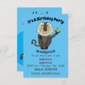 Funny leeuwse makaap cartoon kaart (Voorkant / Achterkant)