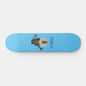 Funny leeuwse makaap cartoon persoonlijk skateboard (Horizontaal)