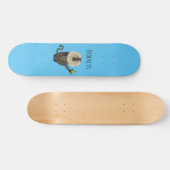 Funny leeuwse makaap cartoon persoonlijk skateboard (Horizontaal)