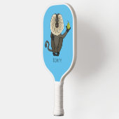 Funny leeuwse makaap cartoon pickleball paddle (Links)