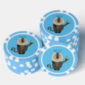 Funny leeuwse makaap cartoon poker chips (Opstapeling)