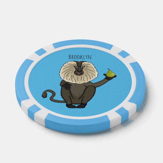 Funny leeuwse makaap cartoon poker chips (Enkel)