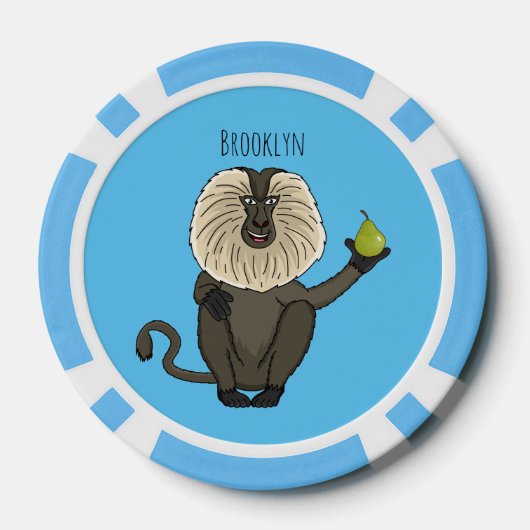 Funny leeuwse makaap cartoon poker chips (Achterkant)