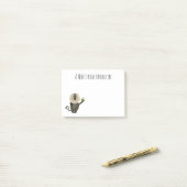 Funny leeuwse makaap cartoon post-it® notes (Op bureau)