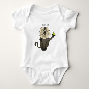 Funny leeuwse makaap cartoon romper