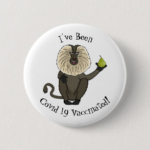 Funny leeuwse makaap cartoon ronde button 5,7 cm