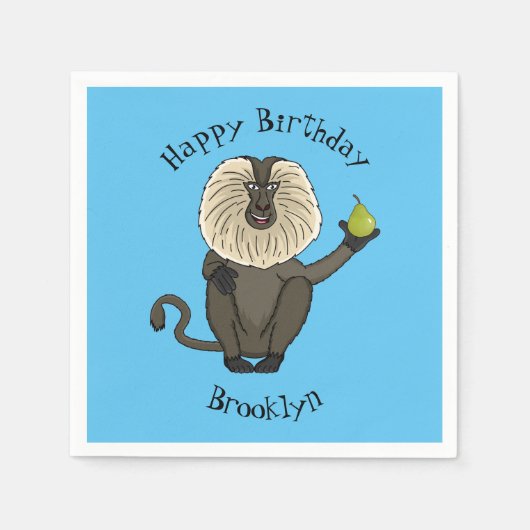 Funny leeuwse makaap cartoon servet (Voorkant)