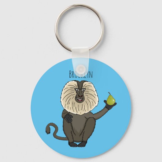 Funny leeuwse makaap cartoon sleutelhanger (Voorkant)