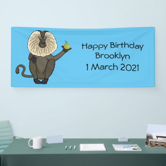 Funny leeuwse makaap cartoon spandoek (Beurs)