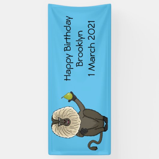 Funny leeuwse makaap cartoon spandoek (Verticaal)