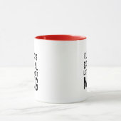 Funny left-Handed Novelty met een naam Mok (Midden)