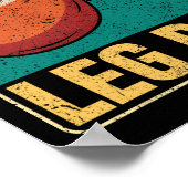 Funny Leg Day Costume Turkey Day Pilgrim Thanksgiv Poster (Hoek)